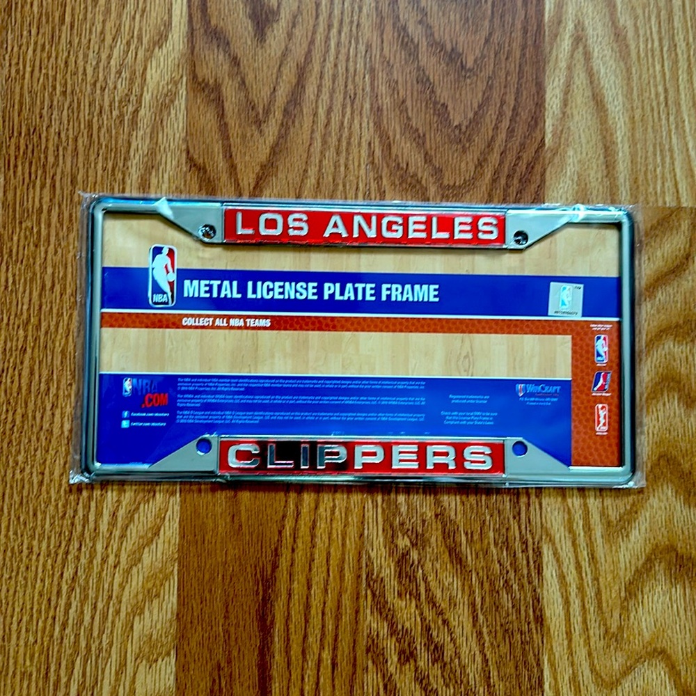 NBA Los Angeles Clippers Metal License Plate Frame
